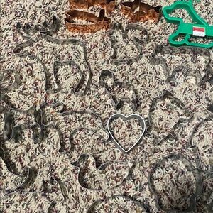 Bundle of animal, cookie cutters, dog cat squirrel cow llama chicken